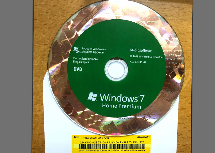 Original DVD Win 7 Basic Home , Windows 7 Retail Version For 1 PC Using