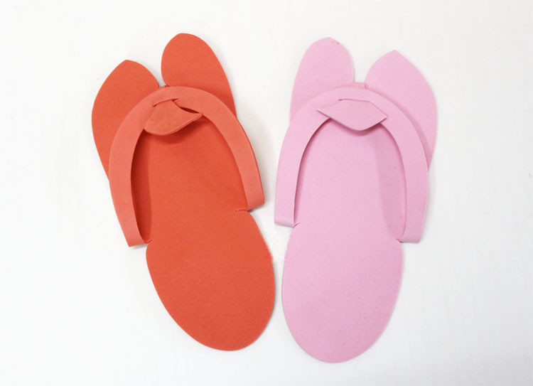 China salon beauty use wholesale disposable foam spa slipper/eva disposable slippers wholesale
