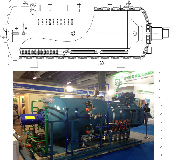 China Large Industrial CE Composite Autoclave φ 1.6MX6M For Carbon Fiber wholesale