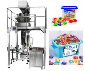 China Automatic Laundry Detergent Pods Filling Packing Machine With Multihead Weigher wholesale