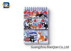 China Spiral Binding 3D Lenticular Personalised Stationery Notebooks Cartoon Pet Hardcover wholesale