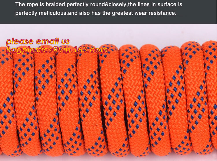 China 6mm accessory cord climbing rope nylon 66, high strength fire escape safety climbing rope wholesale
