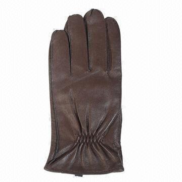 Buy cheap Men's Leather Gloves, Available in Various Colors from wholesalers