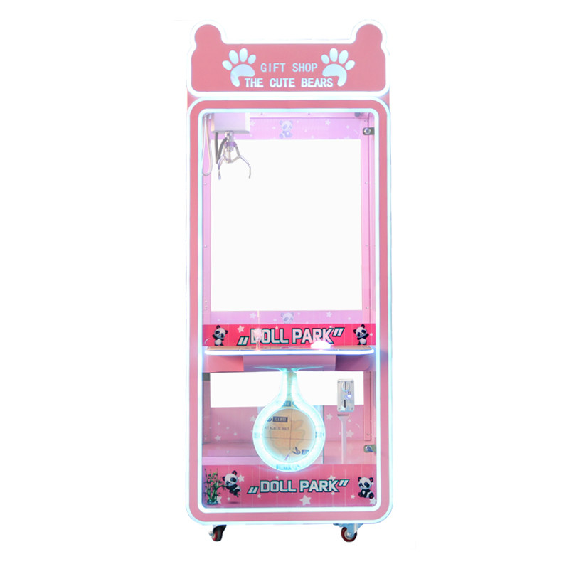 China Full Transparent Case Coin Operation Toy Crane Machine wholesale