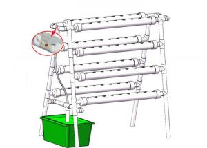 China Home Grow Indoor Plant Hydroponic Grow System With 72 Holes Countryside Style wholesale
