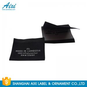 China Accessories Damask Clothing Label Tags , Custom Made Apparel Garment Woven Label wholesale