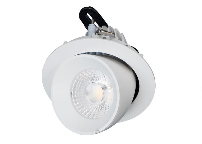 China 25W 35W 50W 60 Degree Adjustable LED Down Light Rotational Gimbal Aluminum Warm White wholesale