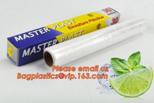 China Eco friendly non toxical soft pe pvc food cling wrap on sale, clear food film food grade PE plastic wrap wholesale