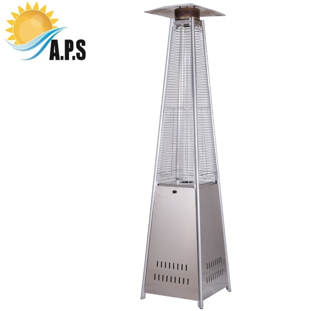 China Pyramid Outdoor Gas Patio Heater Pyramid Glass Tube Patio Heater 13kw Outdoor Patio Heater Pyramid Gas Flame heater wholesale
