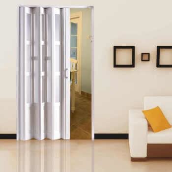 China Narrow Frame Aluminum Folding Doors , Single Tempered Glass Wardrobe Bifold Doors wholesale