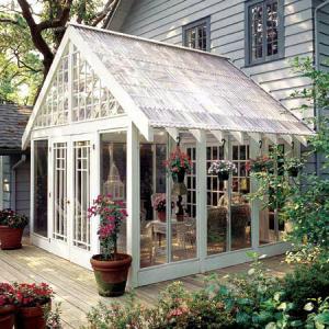 China Sound Insulation Glass Enclosed Sunroom With Double Glazing Grain Transfer Printing wholesale