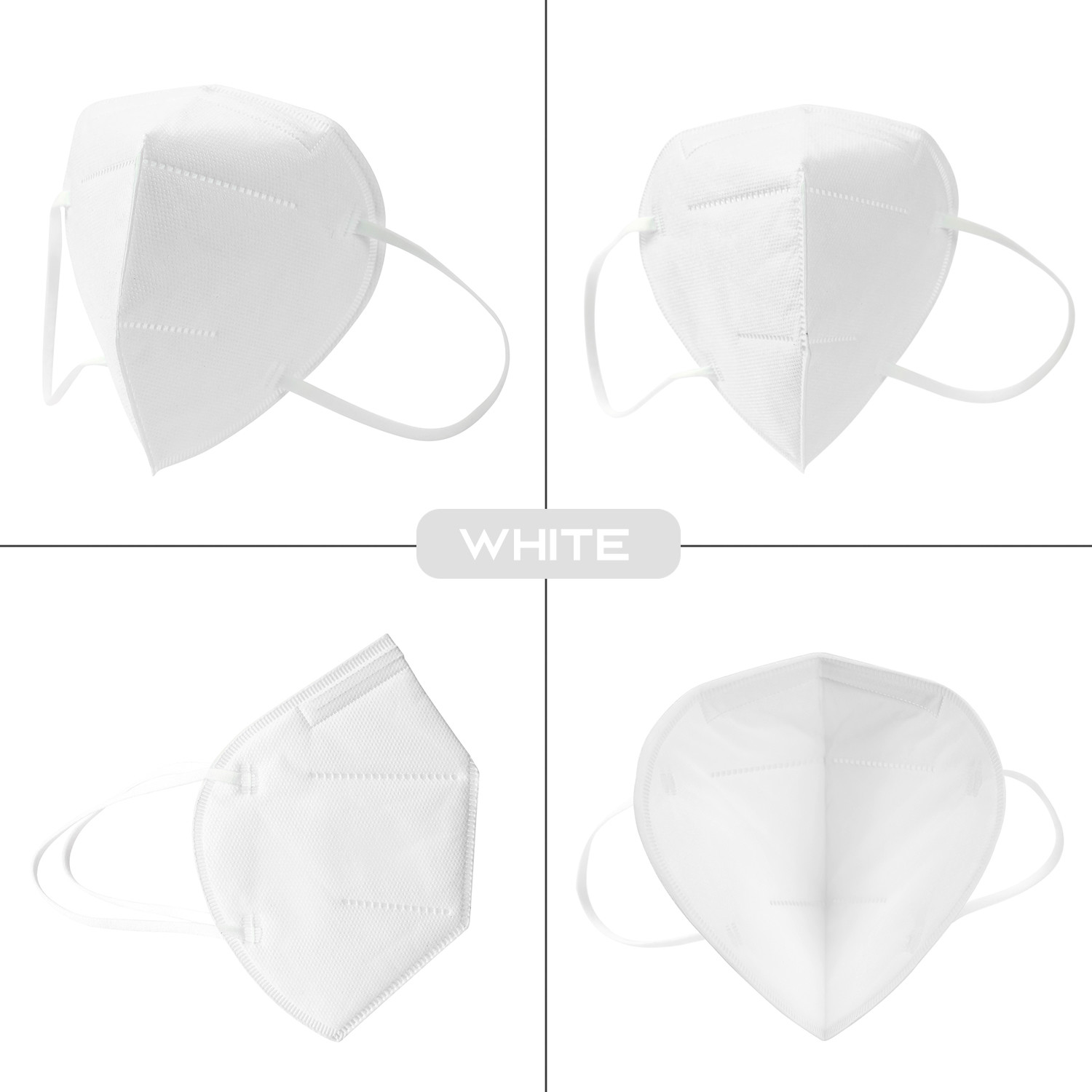 China High Filter Efficiency Fold Flat Mask , Non Woven  Disposable N95 Mask wholesale