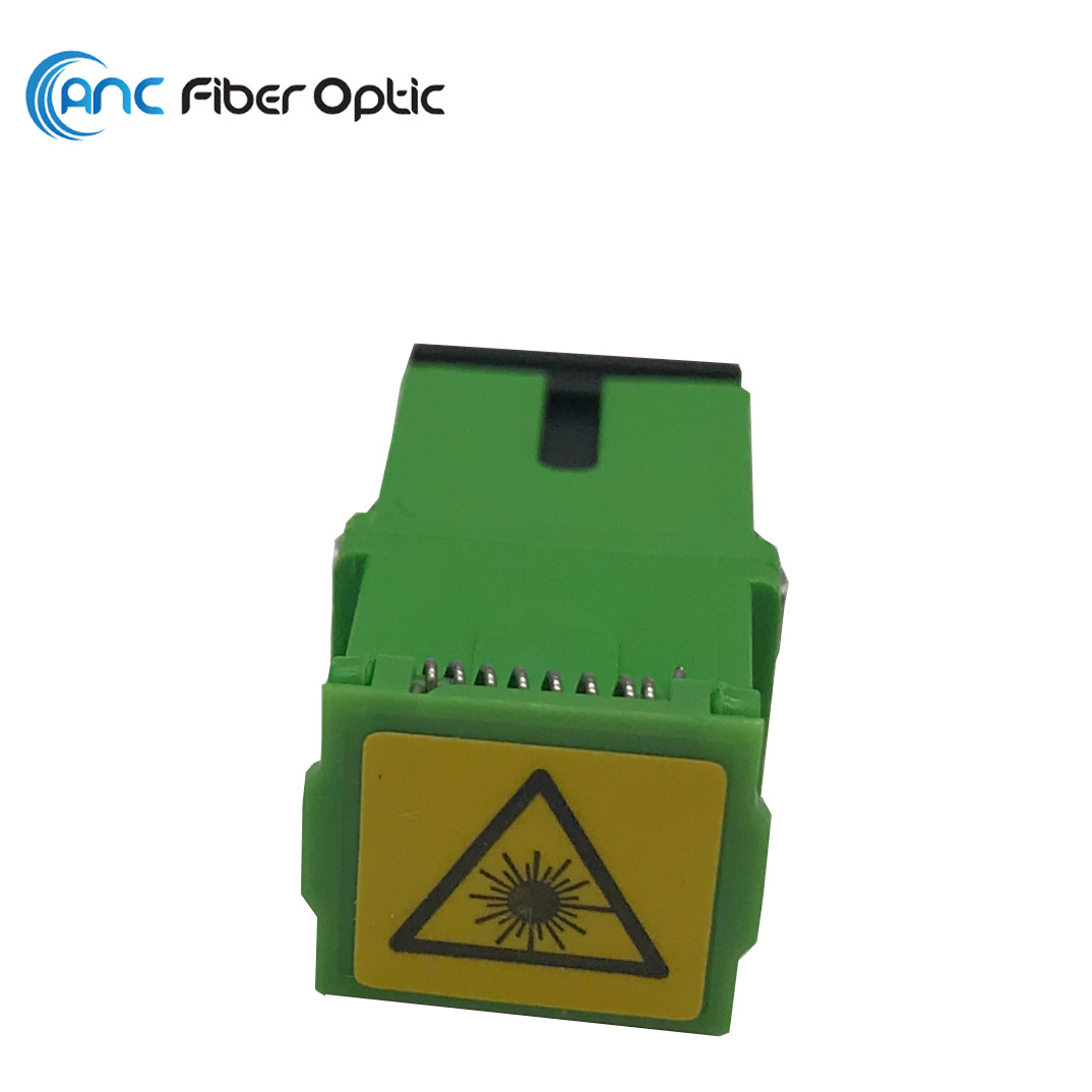 China SM Flangeless Fiber Optic Adapters Simplex Auto Shutter SC APC Adapter wholesale