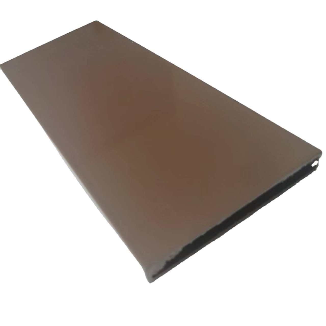 Buy cheap High Glossy Brown Powder Coated Aluminium Extrusions 0.8mm Thickness from wholesalers