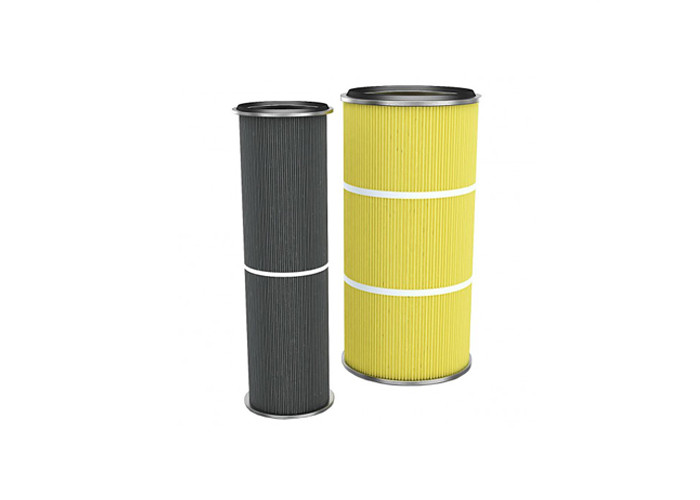 China 5μm Used Porosity Cylinder Cartridge Filter For  Dust Collector Vaccum wholesale