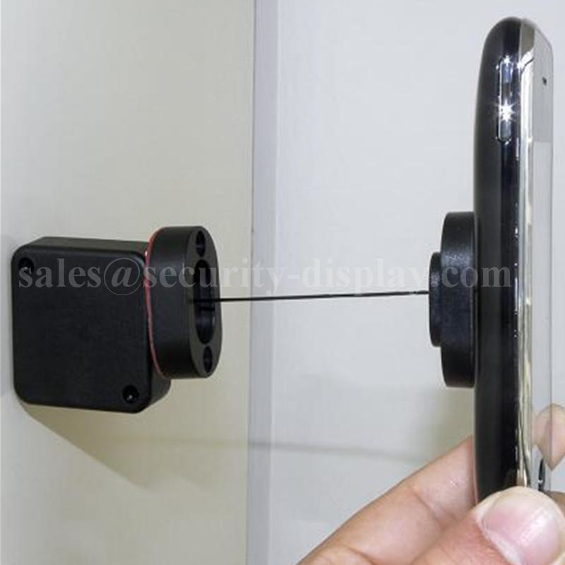 China Anti Theft 3M Adhesive 90cm Retractable Cable Holder For Shaver Display wholesale