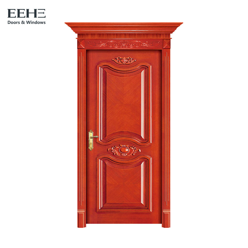 China Customized Size Solid Hardwood Internal Doors For Bathroom 40mm Thick Leaf wholesale