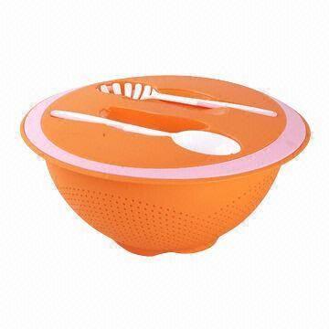 China Plastic Salad Bowl, Available in Various Sizes and Colors, Customized Designs are Accepted wholesale