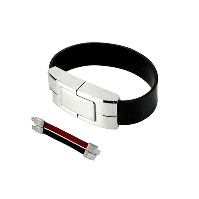 China 4GB 8GB Wristband Leather USB Flash Disk, Custom Logo Leather USB Flash Drive wholesale