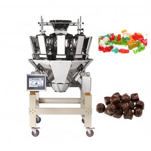China Automatic 2.5L Hopper 10 Head Multihead Weigher For Snacks Candy Frozen Food wholesale