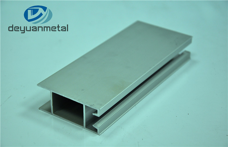 China Standard T5 Silver Anodizing Aluminum Door Profile Customized Length wholesale