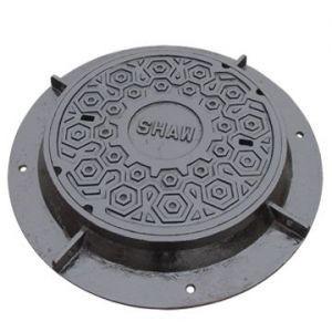 China Municipal Construction Watertight Grey Cast Iron Casting Manhole Cover With Square Round Shape wholesale
