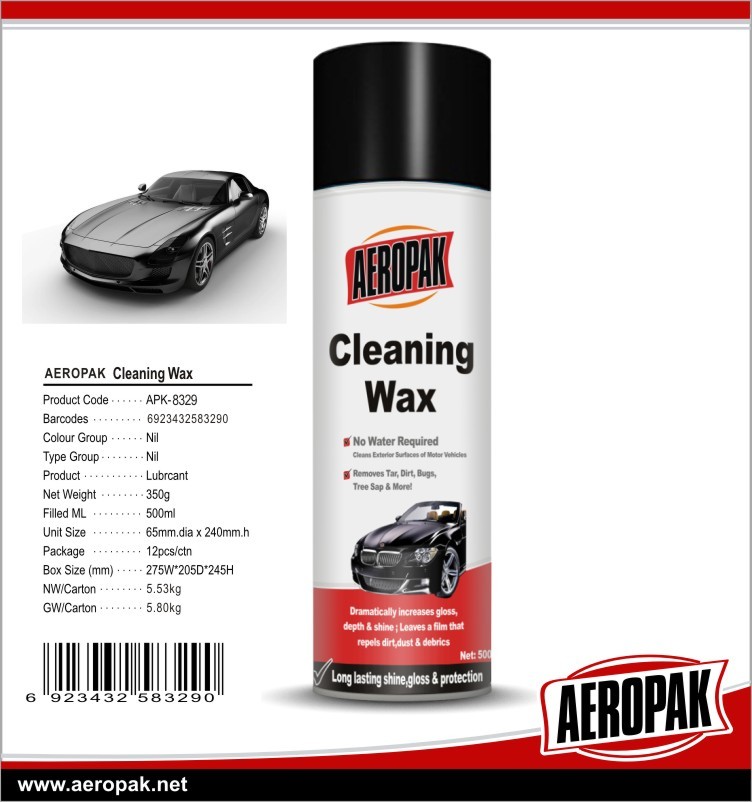 China High preformance Waterless cleaning wax spray for car cleaning and gloss wholesale