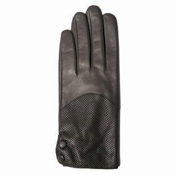 China Leather Gloves for Daily Use, with Wool and Acrylic Lining, Customized Colors are Accepted wholesale