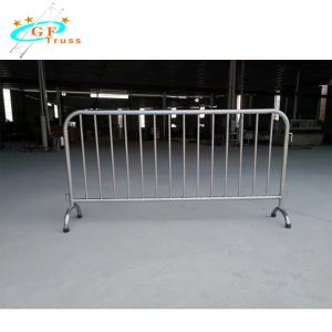 China Removable Galvanized Crowd Control Barrier Systems With Flat Bases For Concert Event wholesale