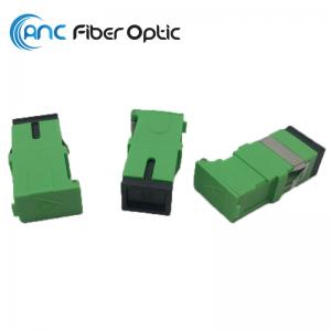 China SC APC SM Simplex Fiber Optical Adapter Side Shutter Without Flange wholesale