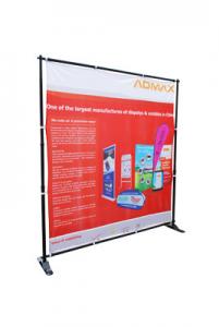China Large Format Trade Show Banner Stands , Telescopic Trade Show Retractable Banners wholesale