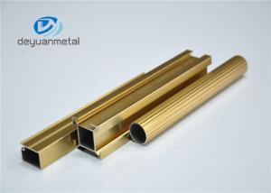 China Standard Polishing Golden Extruded Aluminum Framing For Decoration GB5237.1-2008 wholesale