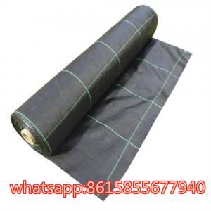 China PP PE Woven Plastic Weed Control Block Mat Fabric Cloth Weed Barrier Non Woven Weed Mat For Agricultural Ground Cover wholesale