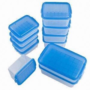 China Food Container Set, FDA/EN 71 Certified, Made of PP, Available in Various Sizes and Colors, BPA-free wholesale