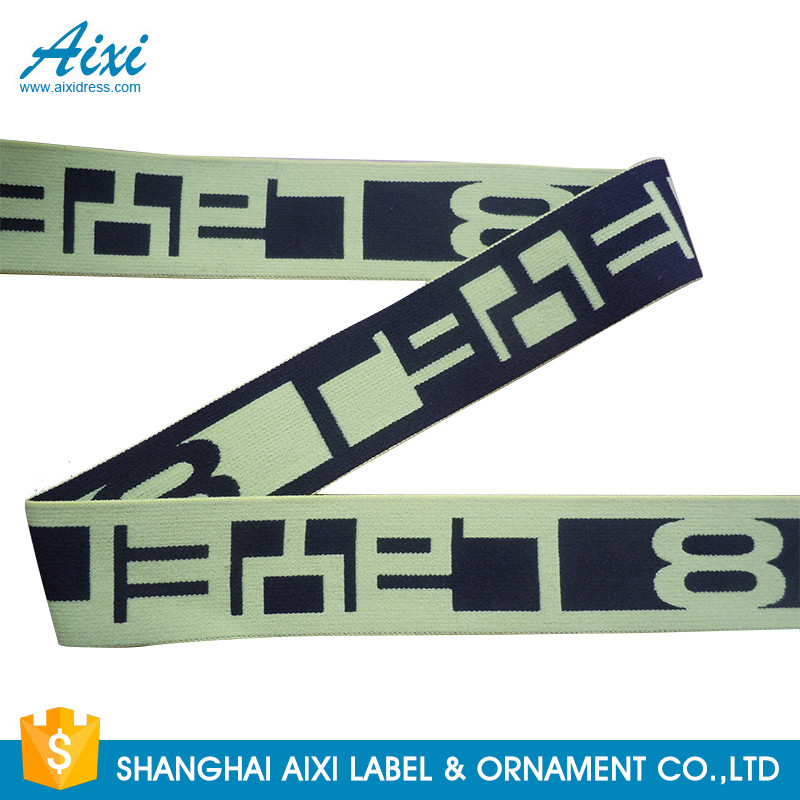 China Printed Elastic Waistband 20MM - 50MM Jacquard Elastic Waistband For Underwear / Cothing wholesale