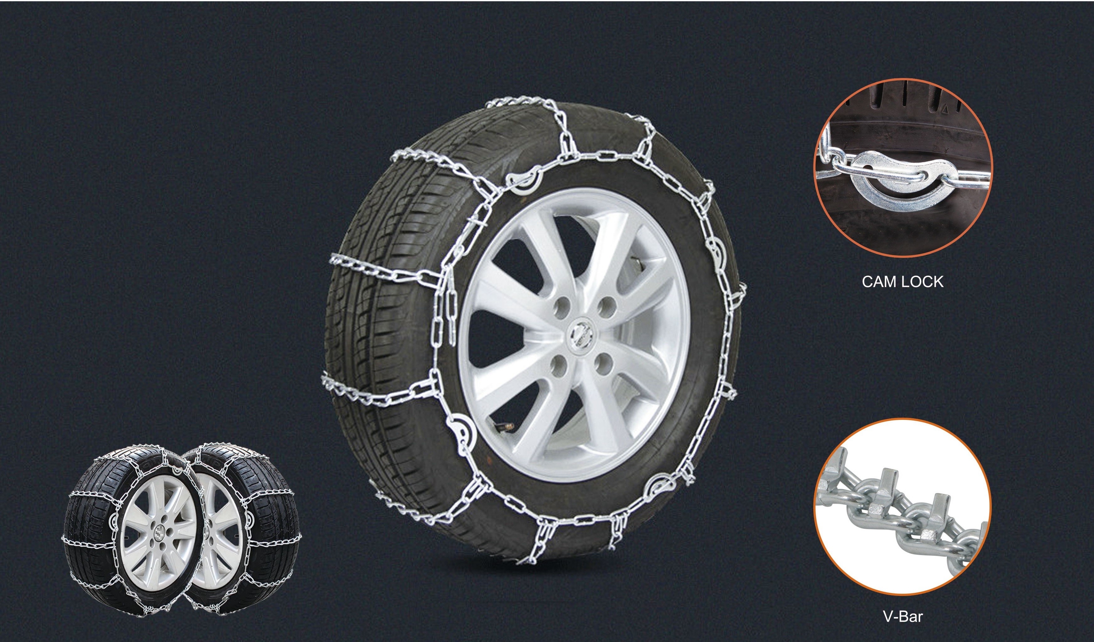 Buy cheap Standard Galvanized Anti Skid Chains Carburizing Snow Tire Chains Twisted Link from wholesalers