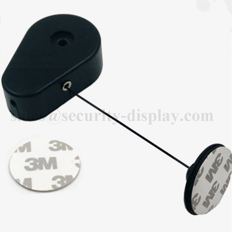 China Retractable DIA38mm Anti Theft Pull Box W Circular Sticky Flexible ABS Plate wholesale