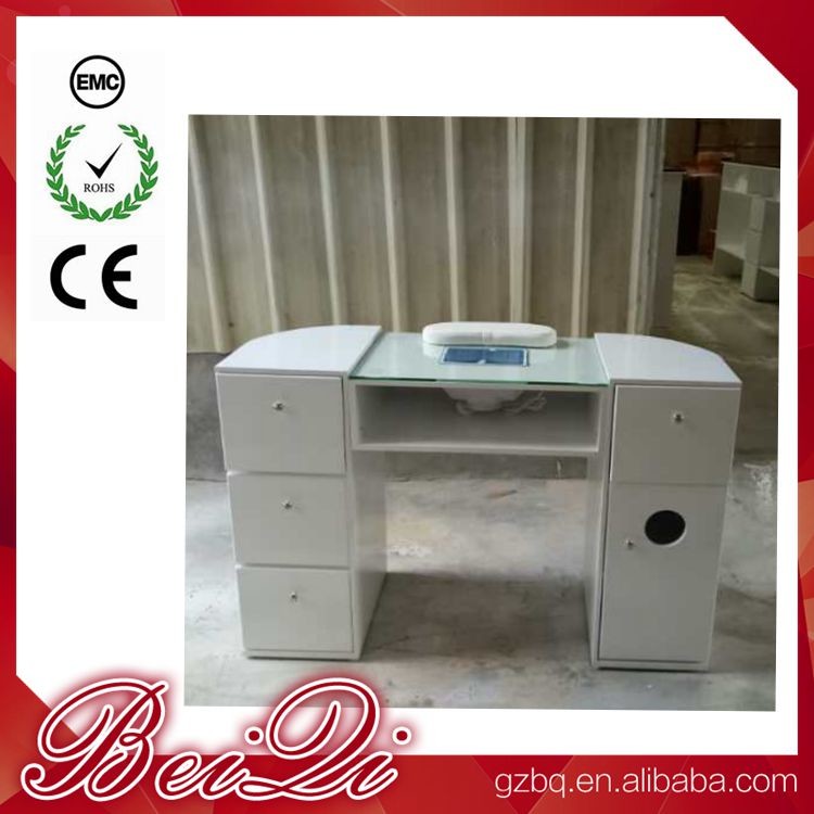 China Beauty Nail Salon Equipment Wholesale Nail Manicure Table with Vacuum Cheap Manicure Station wholesale