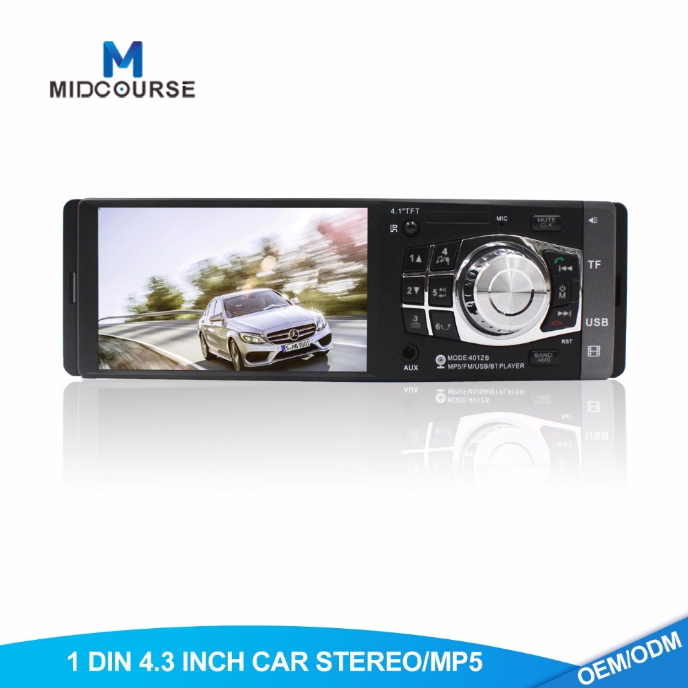 China HD TFT LCD 1 Din Car Stereo With Sat Nav / Single Din Mp5 Player wholesale