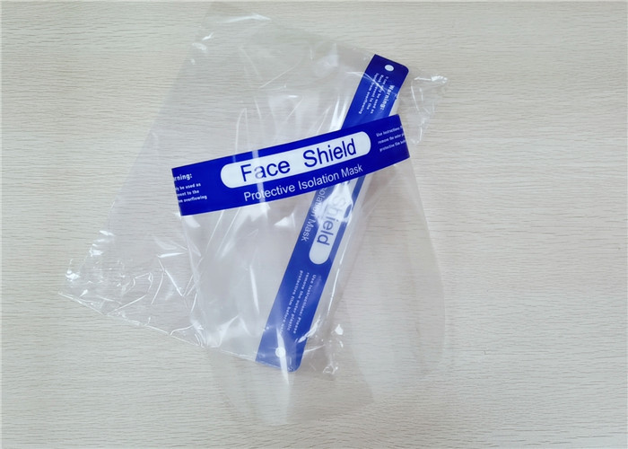 China Windproof Disposable Face Shield , Safety Face Shield Transparent Color wholesale