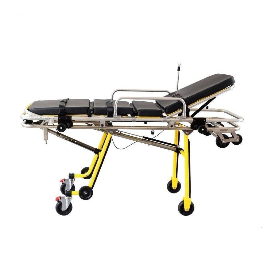 Buy cheap Ambulance Folding Stretcher Trolley With Wheels Emergency Clinics Apparatuses from wholesalers