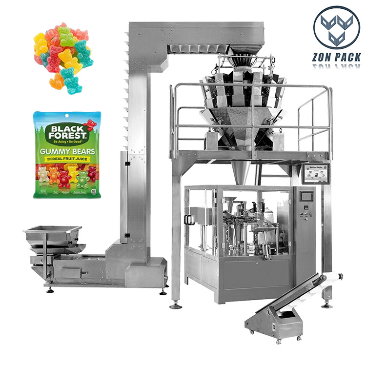 China Automatic Snack Food Gummy Bear Candy Packing Machine PLC Control wholesale