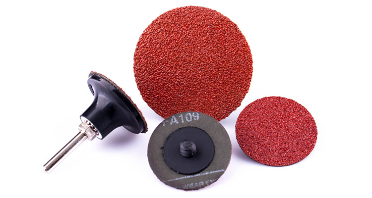 China Hard Roloc Abrasive Disc , 3m Paint Removal Disc 36# 50# 2mm Thickness Metals Cleaning wholesale