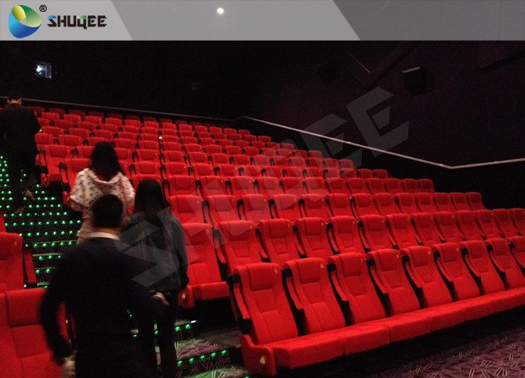 China Cost-Effective Red Folded PU Leather Chair For 50-120 People 3D Cinema wholesale