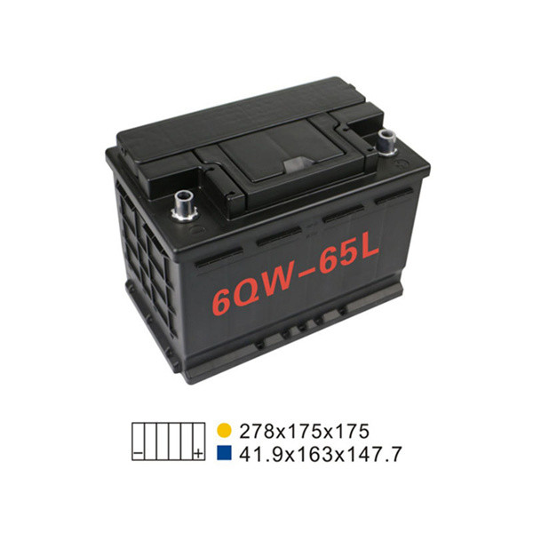 China 640A 74AH 6 Qw 65H Lead Acid Stop Start Car Battery Rechargeable 274*175*190mm wholesale