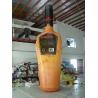 Buy cheap Yellow Giant Inflatable Beer Bottle / Advertising Custom Inflatable Balloons from wholesalers