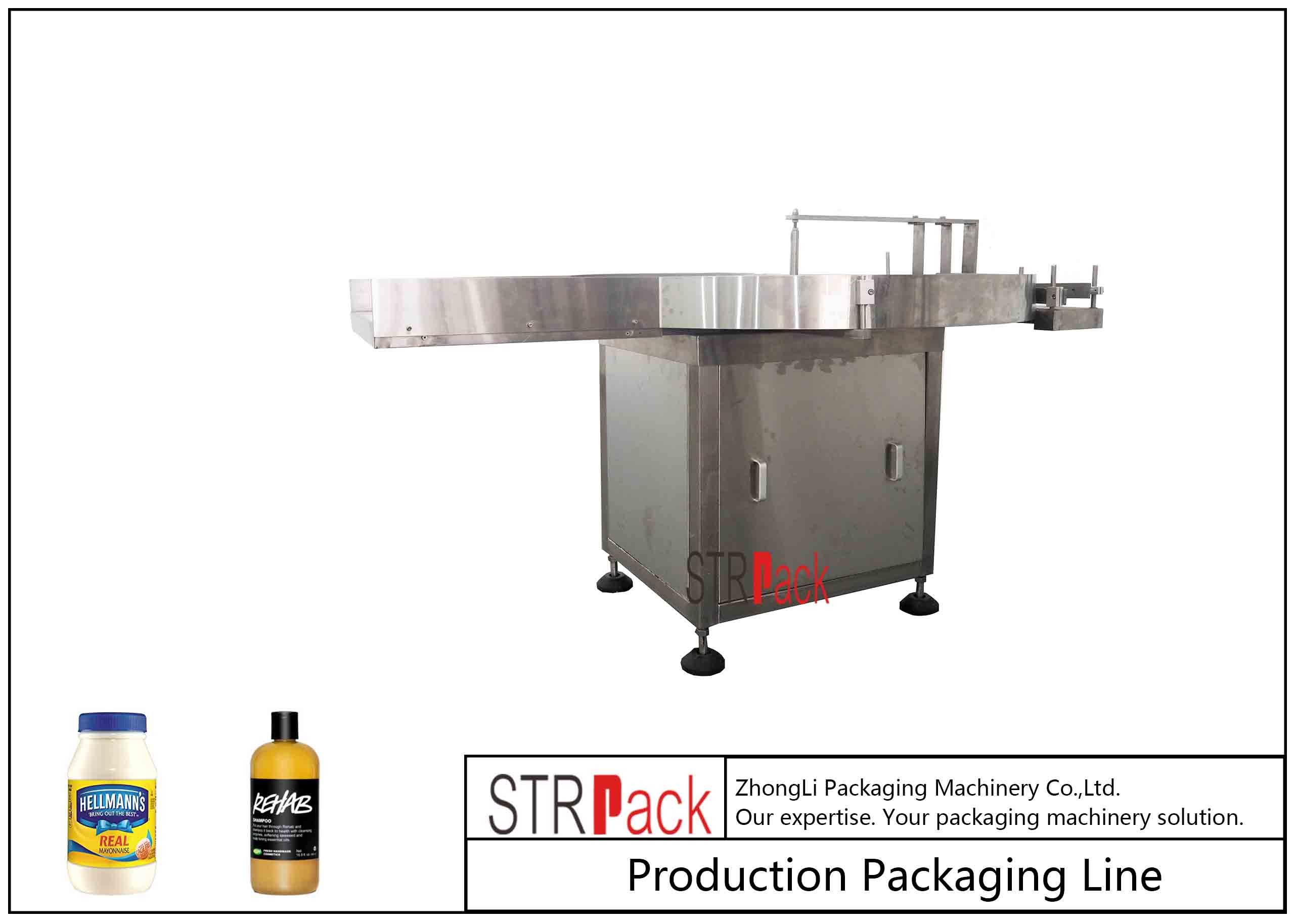 China Industrial 50ml-5L Round Bottle Packing Machine Bottle Feeding Turntable wholesale