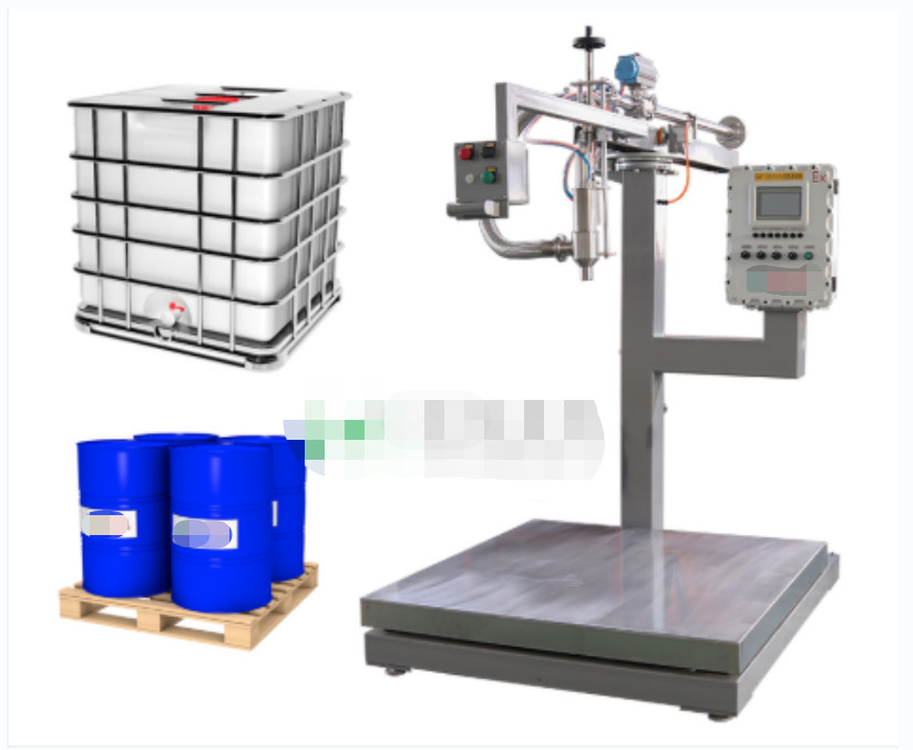 China Lubricant IBC Filling Equipment , Oil Barrel Water Filling Machine wholesale