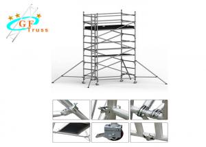 China Lightweight Aluminium Scaffold Tower 8m For House Building With Wheels wholesale