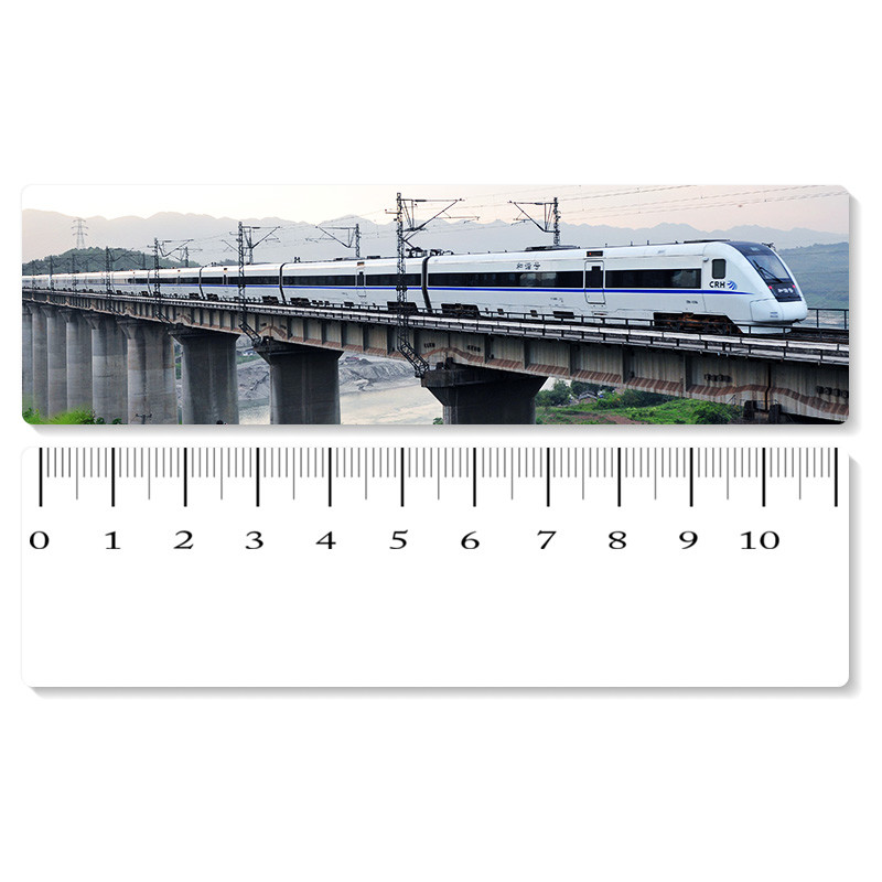 China Eco - Friendly Custom Printed Plastic Rulers / 3D Printing Service With Railway Pattern wholesale